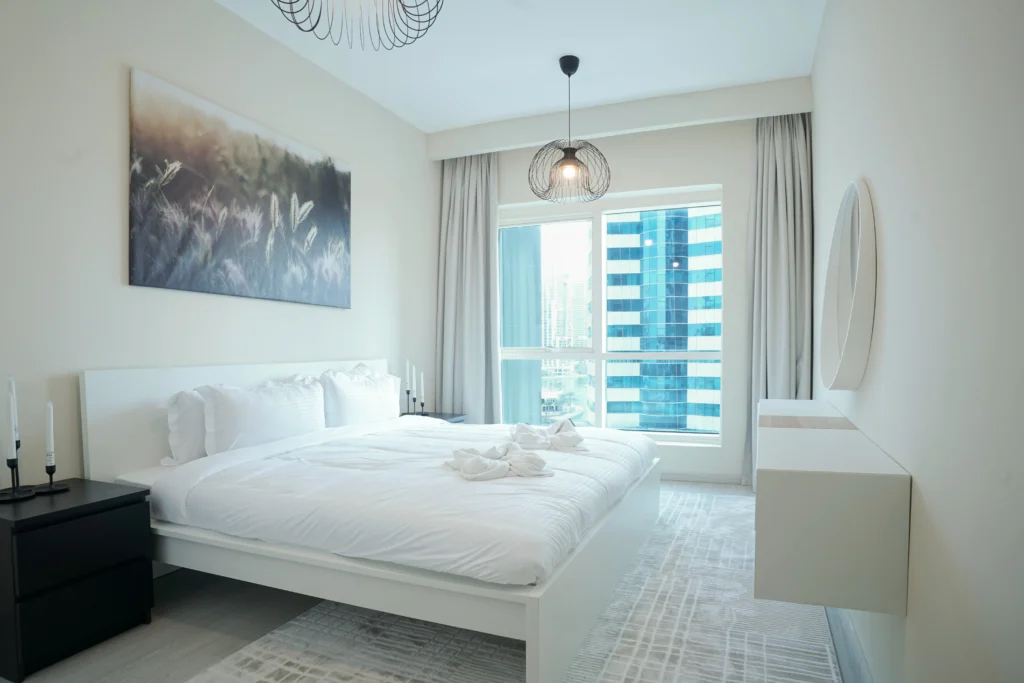 Lake Point Tower JLT Bedroom